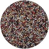 Yholin 10000pcs 2mm 12/0 Glass Round Craft Beads, Metallic Mix Color, Perfect for DIY Jewelry Making