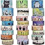 refustar Cute Washi Tape Set - 24 Rolls Kawaii Animals Decorative Washi Tape for Scrapbooking Supplies, Bullet Journal Supplies, Junk Journal, Kids Art Craft Tape