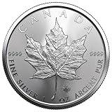 2023 - Maple Leaf 1 Ounce .9999 Silver Coin Dollar Mint Uncirculated