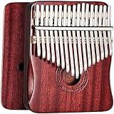 Kalimba Thumb Piano 17 Keys Finger piano (Wine red)