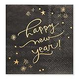 American Greetings 50-Count 5 in. x 5 in. Beverage Napkins, Kathy Davis New Years Eve Party Supplies