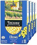 Tuscanini Authentic Italian Elbow Macaroni Pasta 16oz (4 Pack) Made with Premium Durum Wheat , Done in 7-10 Minutes