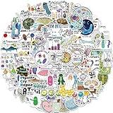 100Pcs Funny Biology Waterproof Stickers for Water Bottle & Laptop & Notebook, Cute Biology Stickers Pack for Teachers & Students, Funny Biology Gifts for Students, Teens, Adults, Decal (Biology)