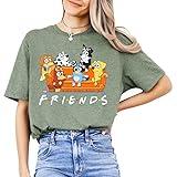 Friends T-Shirt Blue Dog Friends Shirt for Adults Youth & Toddlers