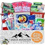Snack Mountain Gift Box (25 Count) Snack Box, Back to School Gift, Care Package, Individually Wrapped Candy Variety Pack, for Kids, Birthday, Office Snacks, College Student, Get Well Snacks, American Snack Box, Easter Basket Stuffer, Easter Candy