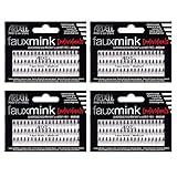 Ardell False Eye Lashes Faux Mink Individuals Medium Black 4 Pack