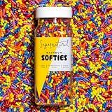 Supernatural Rainbow Softies Natural Sprinkles, Made in USA, No Artificial Dyes, Soy Free, Gluten Free, Vegan, 3oz