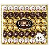 Ferrero Rocher, 48 Count, Premium Gourmet Assorted Hazelnut Milk Chocolate, Dark Chocolate and Coconut Chocolates, Chocolate Gift Box, 18.2 oz