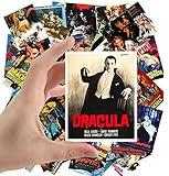 Large Stickers (24 pcs 2.5"x3.5") Vintage Vampires Thriller Movies Posters Halloween Dracula