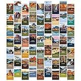 Pop Chart | National Parks Wall Collage Kit | 63 Pcs 4" x 6" Art Prints | Track Your Travels to Every US National Park With America the Beautiful Wall Decor | 100% Made in the USA