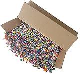 The Beadery Bonanza 5LB of Mixed Craft Beads, Sizes, Plastic, Round, Multicolor