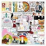 Lawyer Stickers 50 Pcs Vinyl Cartoon Funny Law School Sticker for Laptop Water Bottle Skateboard Luggage Scrapbook Bumper Computer Car Guitar Notebook,Waterproof Trendy Law Sticker for Adults Teens