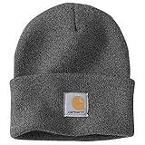 Carhartt Men's Knit Cuffed Beanie, Coal Heather, One Size