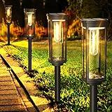 COXSENI Solar Pathway Lights Outdoor 6 Pack, Bright Solar Path Lights Outside Waterproof, Solar Walkway Lights Solar Powered Landscape Lights for Driveway Lawn Patio Sidewalk Yard