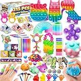 Hhobby Stars (215 Pcs) Party Favors Sensory Fidget Toys Pack, School Classroom Rewards Goodie Bag Party Favors for Kids 4-8 8-12, Pinata Filler Carnival Prizes Stocking Stuffers for Holiday Birthday