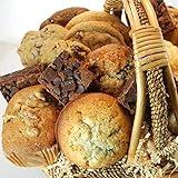 Poppie's Dough Fresh Baked Muffin, Cookie, Scone, and Brownie Basket/Box (19 Pieces) - Perfect for Easter, Mother's Day, Birthdays, Gifts for Her, Gifts for Seniors, Celebrations, Anniversary