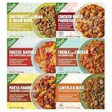 Miss Olive's Variety Pack Microwavable Ready to Eat Lower Sodium Ready Meals (Bundle of 6)-1 of each flavor