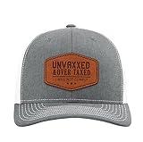 Unvaxxed and Overtaxed Hat - Unvaccinated and Over Taxed Not Comply Gift for Dad Political Medical Freedom - Heather Grey White