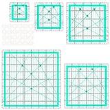 Quilting Rulers(2.5",3.5", 5", 6", 8"),5 Square Ruler Quilting Templates,Quilting Ruler Acrylic Rulers