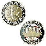 Operation Desert Storm Challenge Coin 25th Anniversary Military Patriotic Products Perisan Gulf War Gifts for Veterans VetFriends.com