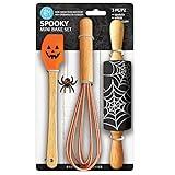 Spooky Halloween Mini Bake Set. Includes mini-Spatula, Whisk and Rolling Pin. Fall Fun Baking Set.