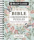 Brain Games - Bible Crossword Puzzles: Prayers, Parables & Prophets - Large Print