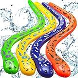 Civaner 4 Pcs Pool Diving Toys for Kids Summer Underwater Swimming Water Dive Eels Catch a Snake Pool Game Dive Toys for Boys Girls Teens Adults