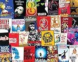 Majestic Value Brand 1000 Piece Jigsaw Puzzle Featuring Playbills from Classic Broadway Shows