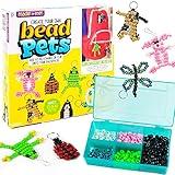 Made By Me Create Your Own Bead Pets by Horizon Group USA, Includes Over 600 Pony Beads, 6 Key Rings, Storage Box & Much More