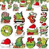 36pcs Christmas Tree Decorations - Wood Christmas Tree Hanging Ornament Holiday Xmas Ornaments Christmas Decorations Decor Home Indoors (36pcs)