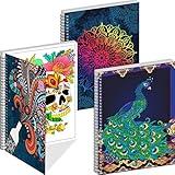 Kalysky Adult Coloring Books Set:3 Coloring Books for Adults Animal Flowers & Other Themes Designs.Coloring Books for Adults to Relax and Relieve Anxiety