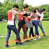 Sonyabecca Cooperative Band Walker 5-Legged Race Band Set Game Teamwork Training for Children Adult Pack of 2