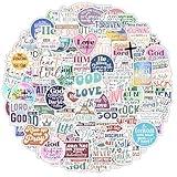 100 Pack Christian Scripture Stickers, Inspiring Religious Gifts for Summer Camps VBS, Journaling, Water Bottles, Bible Verse Stickers, Christian Gifts for Women Kids Teens Boys and Girls (Scripture)