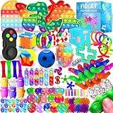 MOZACI Fidget Toys, 120 Pack Fidgets Set Stocking Stuffers for Kids Party Favors Autism Sensory Toy Bulk Adults Kids Boys Girls Teens Stress Autistic ADHD Anxiety Carnival Treasure Classroom Prizes