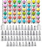 Cake Decorating Tips and Icing Piping Tips Coupler With 48pcs Piping Tips Instructions