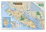 Gifts Delight Laminated 35x24 Poster: Map of Vancouver Island Vancouver Island Vacation Guide
