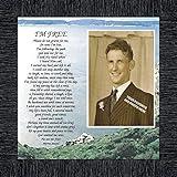 Crossroads Home Décor I’m Free Picture Frame, Memorial Frame, Memorial Picture Frames, Sympathy for Loss of Mom, Bereavement Present 6789CH