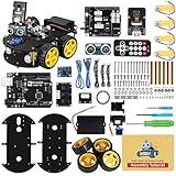 ELEGOO UNO R3 Smart Robot Car Kit V4 for Arduino Robotics for Kids Ages 8-12 12-16 STEM Science Kits Coding Gifts for 8 9 10 11 12 13 14 15 16 Year Old Boys Girls Teens Cool Engineering Building Toys