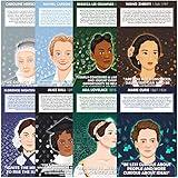 ES EVVIVA SCIENCES Women Scientist Posters – Learn Accomplishments of 8 Inspirational Women Scientists – 12” x 18” – Excellent for Classrooms & Decoration - Encouraging & Educational