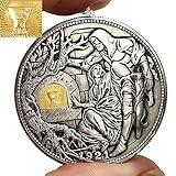 USA Movable Mechanical Coin Hobo Nickel Morgan Dollar Holy Grail Wandering Removeable Sword Amazing Art Handmade Commemorative Coin