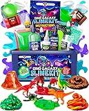 Original Stationery Dino Galaxy Slime Kit for Boys, Glow in The Dark Slime Kit, Includes Dino Toys and Galaxy Slimes, Fun DIY Kit, Birthday and Easter Gift Idea