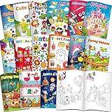 Kalysky 15Pack Bulk Coloring Books (5.9 * 8.5 inch) for Kids Ages 2-4 4-8, Kids Party Favors Carnival Prizes Goodie Bag Stuffer,Classroom Activity Supplies,Activity Books for Kids