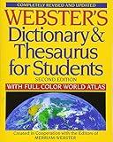 Webster's Dictionary & Thesaurus for Students With Full-Color World Atlas