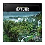 Nature Wall Calendar 2025 12" x 12" FSC® Plastic Free - Starts Week On Sunday | Square Wall Calendar | Family Planner Calendar 2025 | Nature Calendar 2025