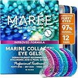 MAREE Eye Gels - Pads Under Eye Patches for Puffy Eyes and Dark Circles with Collagen & Hyaluronic Acid - Anti Wrinkles Under Eye Masks Skincare Treatment for Puffiness & Bags - Parches Para Ojeras