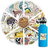 QUTA Fiction Crime Scene Stickers Pack, 50PCs, Aesthetic Movie Film Vinyl Decals, Delicate Gift & Party Favor Stickers for Hydro Flask, Laptop, Water Bottle, Decals for Kids, Toddlers, Teens (Scene)