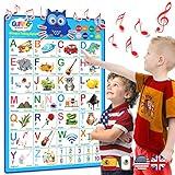 Bilingual Alphabet Learning Toys for Toddlers 2-4 Years and Older, Interactive Electronic Poster That are Essential Homeschool Supplies in English & Spanish: Juguetes para Niñas y Niños