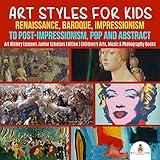 Art Styles for Kids : Renaissance, Baroque, Impressionism to Post-Impressionism, Pop and Abstract | Art History Lessons Junior Scholars Edition | Children's Arts, Music & Photography Books