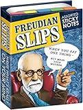 The Unemployed Philosophers Guild Freudian Slips Sticky Notes - Sigmund Freud Themed 3.25" by 4.25" Booklet with Self-Sticky Individual Notes Inside