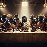 DIY African American Jesus Christ Last Supper Diamond Art Kits, 5D Diamond Painting for Beginners Adults, Round Full Drill Diamond dot Art Kits,Gem Art for Adults Home Wall Decor 13.8x13.8in
